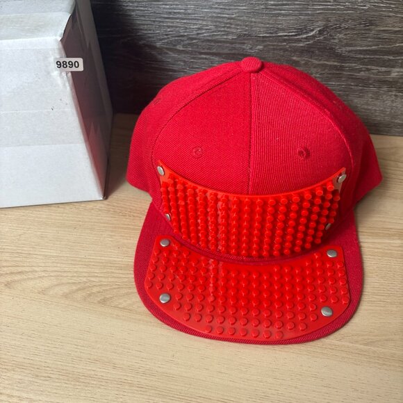 Elope Hat Cap Snapback Red Lego Building Blocks Brim Outdoors - Picture 11 of 11